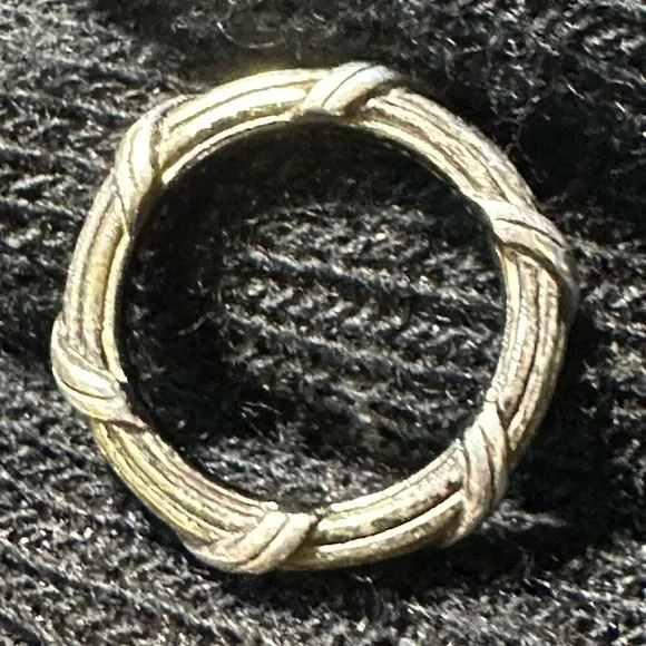 PETER Thomas Roth .925 Sterling Twisted Ribbon Band Ring